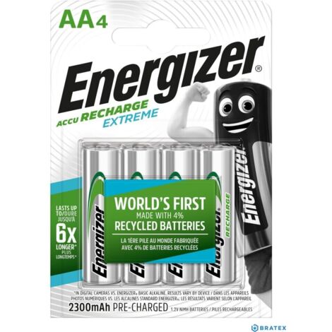 4 batterie Energizer R6/AA Ni-MH 2300mAh Extreme