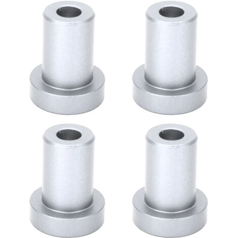 4 Blocs d'Arrêt en Alliage d'Aluminium 19mm pour Établi - Accessoires de Serrage Haute Résistance pour Travail du Bois, Finition Argentée