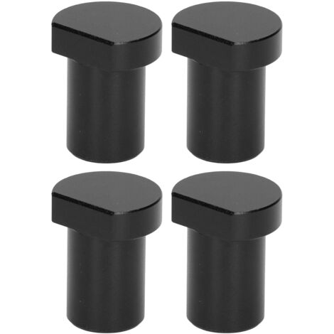 4 Blocs de Limite de Bureau pour Menuiserie, Butées Multifonctionnelles d'Atelier avec Cheville de Frein, Diamètre 20mm Noir