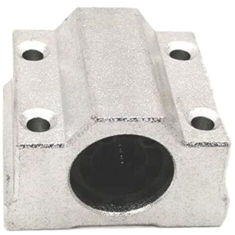 4 bloques de rodamientos lineales de bolas SCS6UU de 6 mm para fresadora CNC con casquillo LM6UU, bloque de soporte de eje lineal para piezas de impresoras 3D CNC