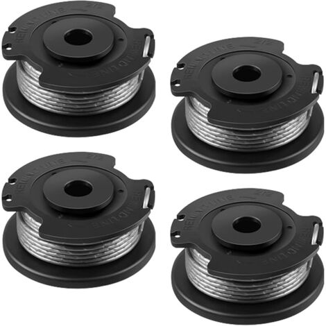 4 Bobines de Débroussailleuse, Ligne de Débroussailleuse Φ1,65 mm, 4,9 m, Compatible avec Débroussailleuse Bosch Art 23 26 EasyGrassCut 23, 26, 18 Art 23 SL 26 SL