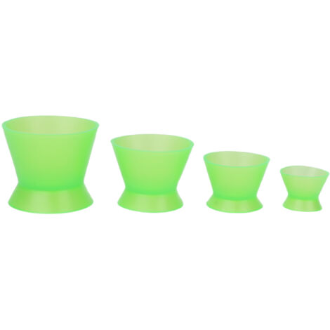 4 Bols de Mélange en Silicone pour Peinture, Masque Visage et Matériel Dentaire - Vert