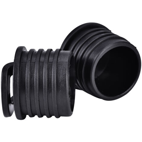 4 Bouchons de Vidange pour Kayak Canoë Bateau - Accessoires Étanches Noirs