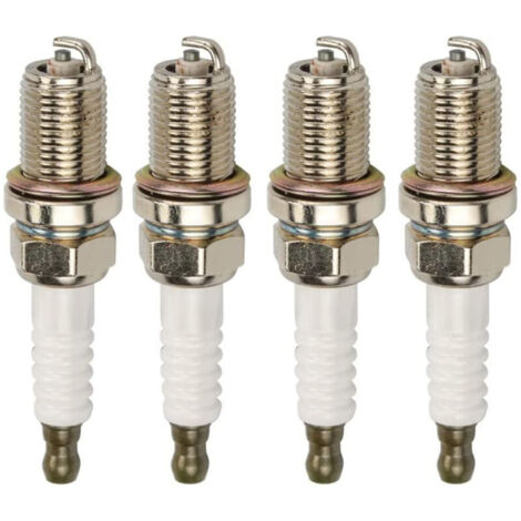 4 bougies d’allumage – Compatibles Champion RC12YC, Briggs & Stratton, Kohler – Pour tondeuse à gazon et moteurs – Haute fiabilité et longévité-Crezuo