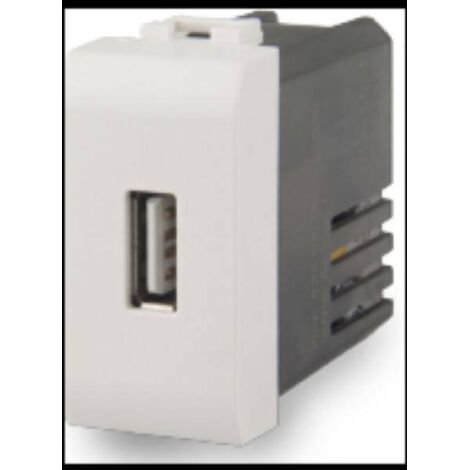 4 box presa usb con connettore tipo c e tipo a 2.1a bticino matix bianco 4b.am.usb