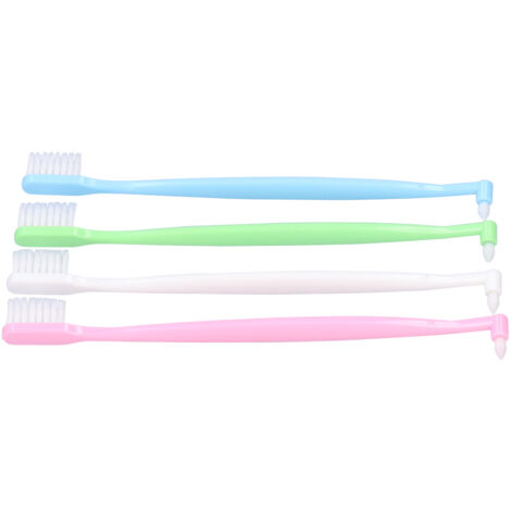 4 Brosses à Dents Orthodontiques Double Face pour Nettoyer Autour des Bagues et Entre les Dents