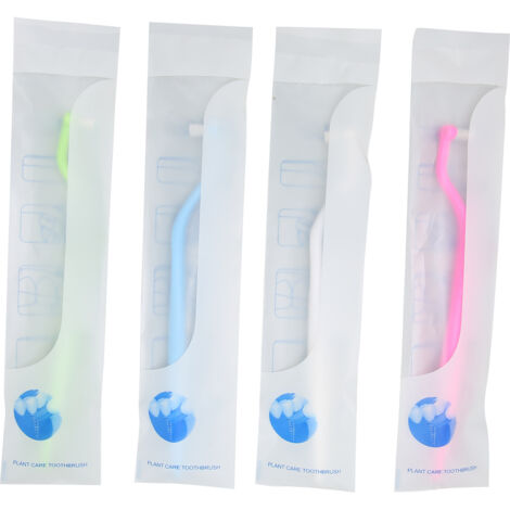4 Brosses de Nettoyage pour Appareil Dentaire, Têtes Souples Professionnelles, Élimination des Taches - Brossettes Interdentaires pour Soins Bucco-dentaires
