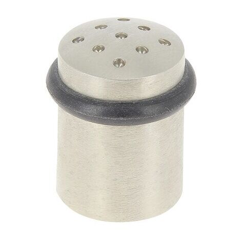 4 Butées de porte à fixer au sol 4 cm alu nickel LOUNA