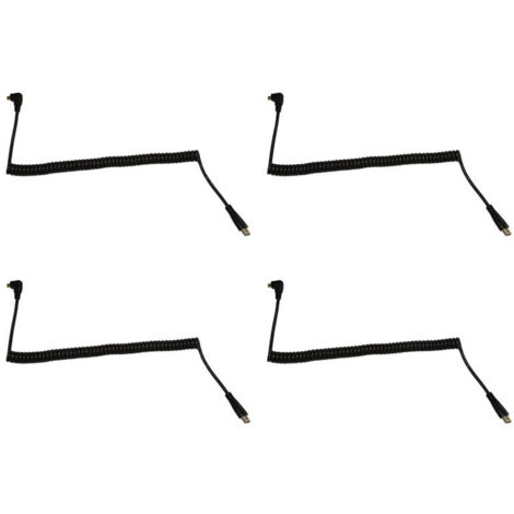 4 câbles d'extension mâle Micro vers coudé gauche pour appareil photo