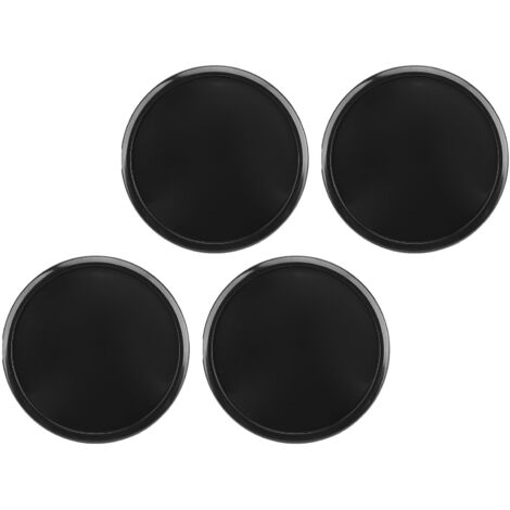 4 Cache-centres roues Hub Cap 65mm OD 48mm ID ABS+Metal Noir Facile à Installer Universel pour Voiture SUV Sport