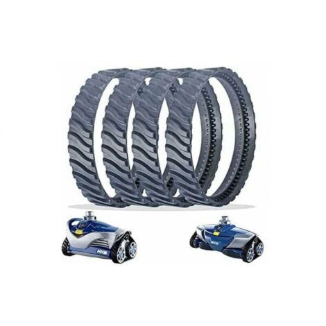 4 cadenas de repuesto negras para ruedas de limpieza de piscinas, cadenas para neumáticos R0526100, compatibles con limpiadores de piscinas enterradas Zodiac
