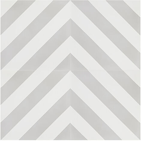 4 Carreaux de ciment véritable 0,16m2 / Carreaux de ciment artisanaux pour sol et mur coloris gris - l.20 x L.20 cm -PEGANE-