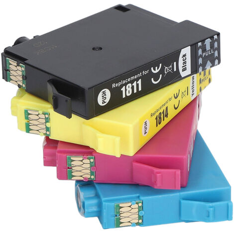 4 Cartouches d'encre compatibles 4 couleurs Noir Cyan Magenta Jaune pour imprimantes jet d'encre XP 30 102 202 205 302 305 402 405 - Recharge et remplacement