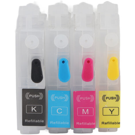 4 Cartouches d'Encre Magenta Bleu Jaune Noir - Recharge d'Impression Haute Définition pour Imprimantes LC3213
