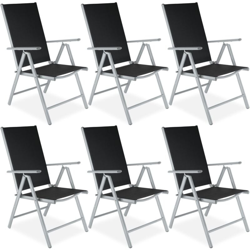 Chaises de jardin pliantes Pliable Dossier réglable en 7 positions
