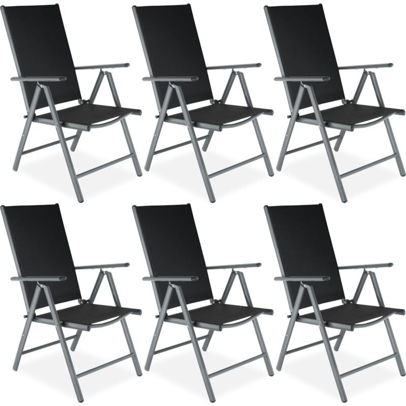 chaises de jardin pliantes Pliable Dossier réglable en 7 positions