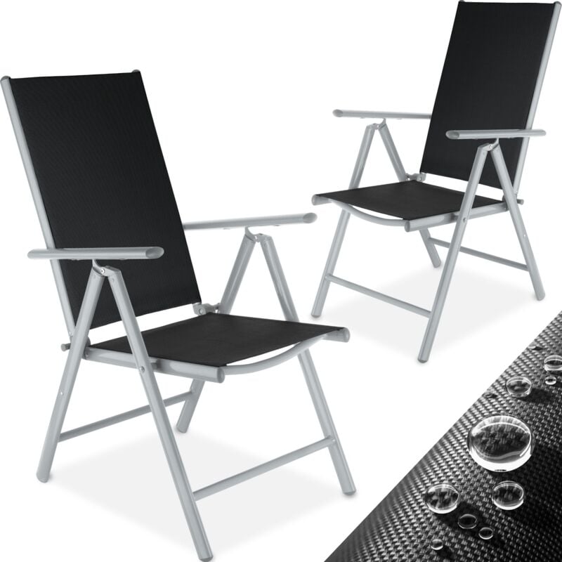Chaises de jardin pliantes Pliable Dossier réglable en 7 positions