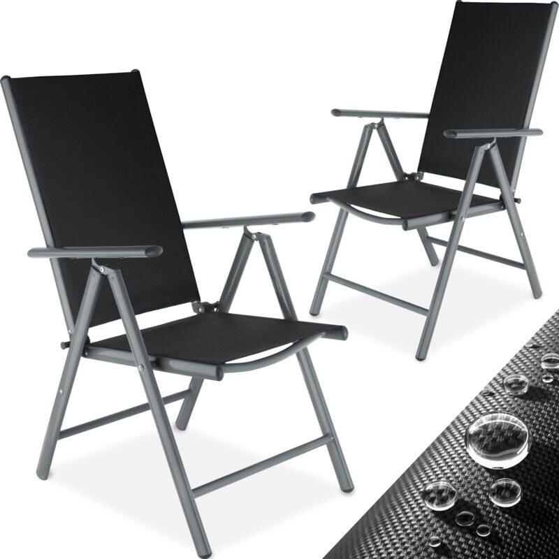 Chaises de jardin pliantes Pliable Dossier réglable en 7 positions