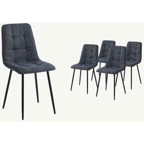 ATRAPAMUEBLES 4 chaises SAROTO Dark Grey