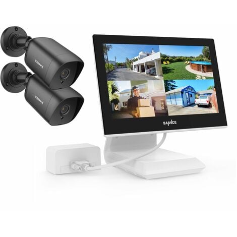 outdoor wireless security camera system with monitor