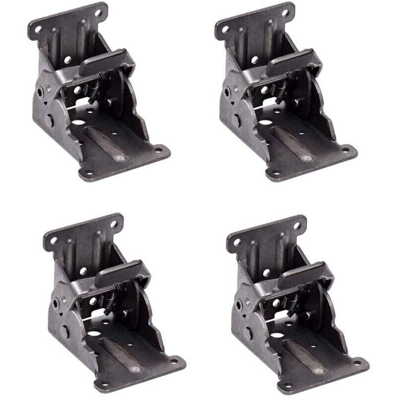 4 charnières autobloquantes, supports de support pliants et goussets pour pieds pliants banc pliant