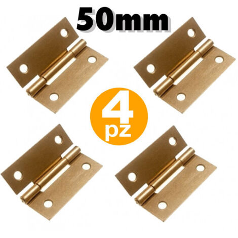 4 Charnières Pliantes De 50 Mm Avec Kit De Vis D'ouverture Pour Portes De Meubles De Cuisine