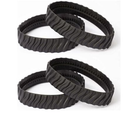 PARYOU 4 chenilles adaptables pour pneus Zodiac MX6 MX8 MX9, Baracuda Robot Nettoyeur de Piscine R0526100