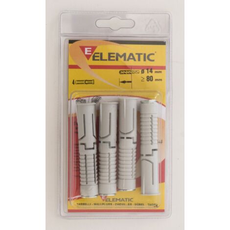 4 chevilles naylon EM 12 goujons d&39ancrage fischer Elematic 14 millimA tres