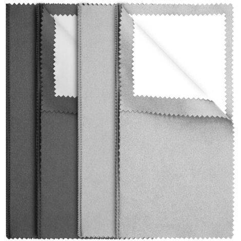 4 Chiffons de Polissage pour Bijoux en Argent, Double Face, Sterling, Or et Platine