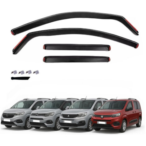 Комплект от 4бр. ветробрани за Citroen Berlingo, Peugeot Partner Rifter, Opel Combo, Fiat Doblo - 2024