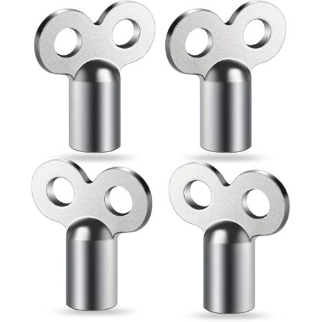 4 clés de purge de radiateur : clé universelle, robuste et stable pour purger tous les types de chauffage