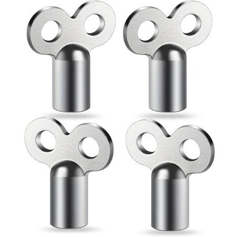 4 clés de purge de radiateur : clé universelle, robuste et stable pour purger tous les types de chauffage