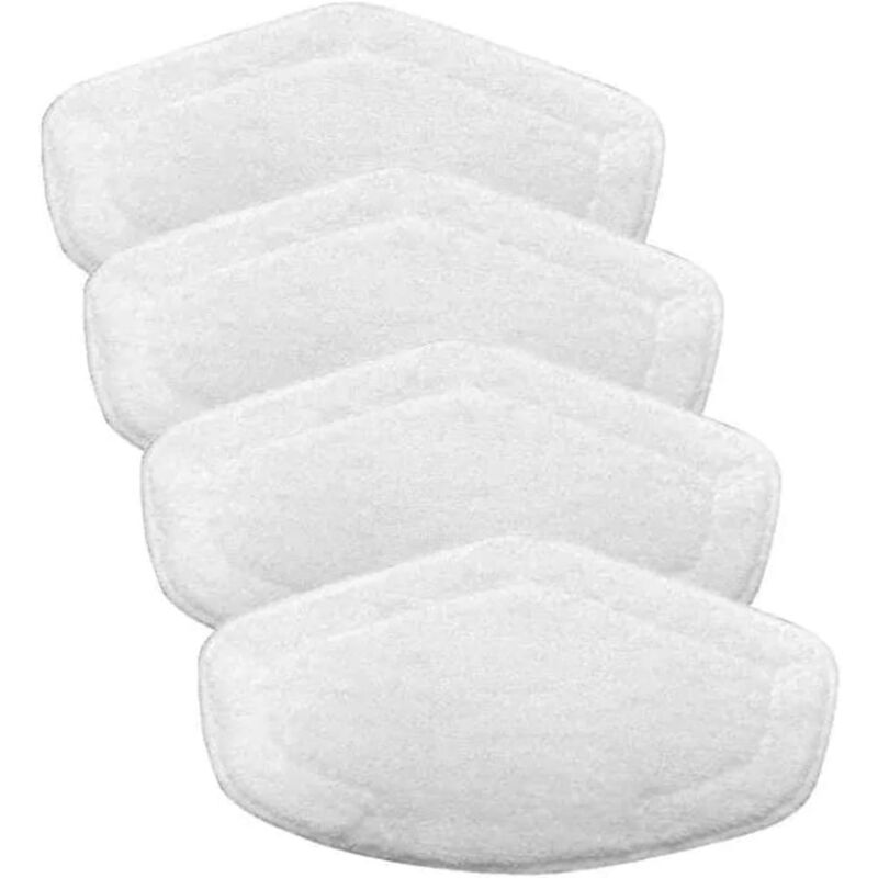 Toolive - 4 Cloths Washable for Polti Vaporetto SV440Double SV400, Pads for Polti Vaporetto Smart 100B Mop Sockettes,Vaporetto Steam Mops Cleaner