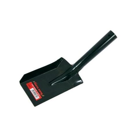 4"" COAL SHOVEL 100MM BLACK METAL FIREPLACE CONTRACTORS SPADE PET DOG SCOOP 2819