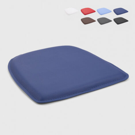 AHD AMAZING HOME DESIGN 4 cojínes interior y exterior silla acolchado de polipiel 32x32 fix - Azul Marino