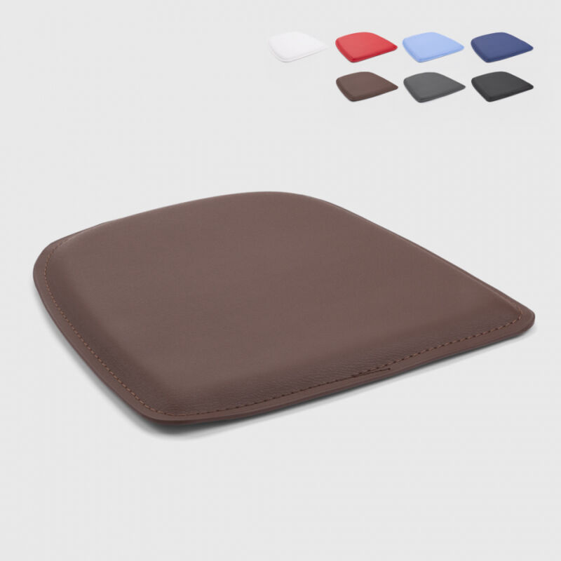 

4 Cojínes interior y exterior silla tolix acolchado de polipiel 32x32 Fix | Marrón