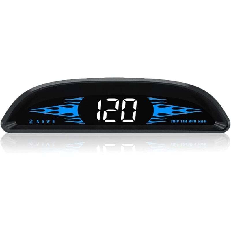 Debuns - 4' Compteur de Vitesse hud pour Voiture - Affichage Universel du Pare-Brise mph/kmh - Indicateur de Vitesse numérique - Détecteur de Vitesse