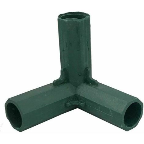 4 connects d'angle PCS 16 mm pour cadres de jardin, 3 voies, pots de fls, clôtures, bâtiments, tuyaux, outils agricoles，vert