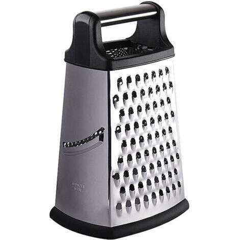 4 Côtés Rapeuse Legume Manuelle INOX, Râpe À Fromage Pour Râper Grossièrement Et Fine,Pour Fruits,Légumes, Carottes,Fromage,Passe Au Lave-vaisselle