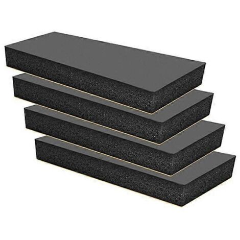 4 coussins de protection murale auto-adhésifs pour garage, 30x10x3cm, protections de bordure anti-chocs pour murs, protège-murs épais en mousse, idéal pour éviter les rayures et chocs de voiture.