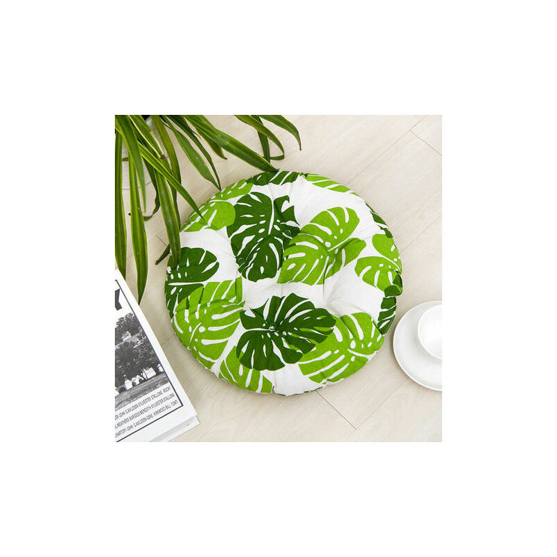 Dpzo - 4 Coussins de siège 40x40cm, Coussins de Chaise pour intérieur et extérieur - décoration de mobilier de Jardin Coussins de Chaise. (Ronde,C)