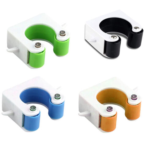 4 crochets muraux simples pour VTT - Vert + Bleu + Noir + Orange