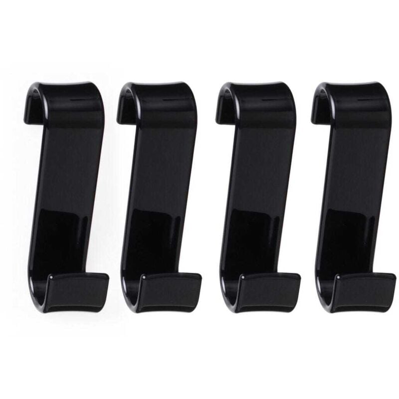 Kiamami Valentina - 4 Crochets Noirs Pour Radiateur De Salle De Bain Merlino