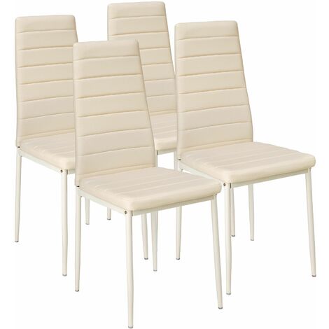 main image of "4 dining chairs synthetic leather - dining room chairs, kitchen chairs, dining table chairs"