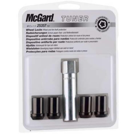 4 ECROUS ANTIVOL SU MCGARD M12X1.5/ 60°/ LONG. 31.5MM/ Ø21MM