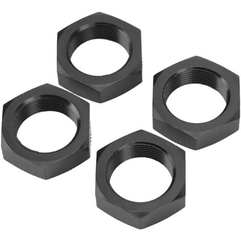 4 Écrous de Moyeu Hex 24mm en Alliage d'Aluminium Haute Résistance pour ARRMA Outcast Kraton 8S 1/5 - Noir
