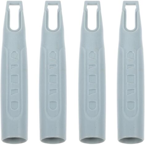 4 embouts de rechange en plastique pour manche de balai