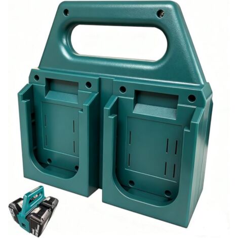 4 Emplacements Portable Support Batteries Compatible avec Batterie Makita 18V,Outils électriques avec poignées Support Porte Batterie,pour Travaux en Extérieur, Ateliers,Garages