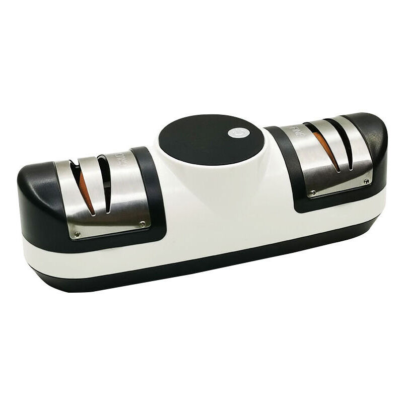 Start - 4 en 1 Aiguiseur de Cuisine Affuteur Couteau,à 2 niveaux affûteur couteau électrique丨 avec affichage électronique丨3 vitesses, antidérapant et