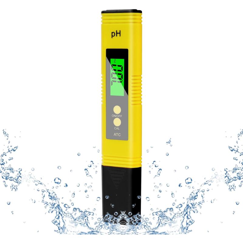 4 en 1 ph Mètre Numérique, Testeur pH Mètre 4 en 1, pH-mètre avec Écran lcd, résolution Haute précision 0,01, Testeur de qualité de l'eau pour Eau